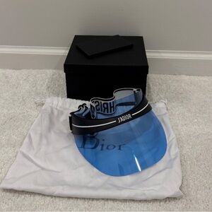 Dior Blue Oblique Visor (One Size Fits All)